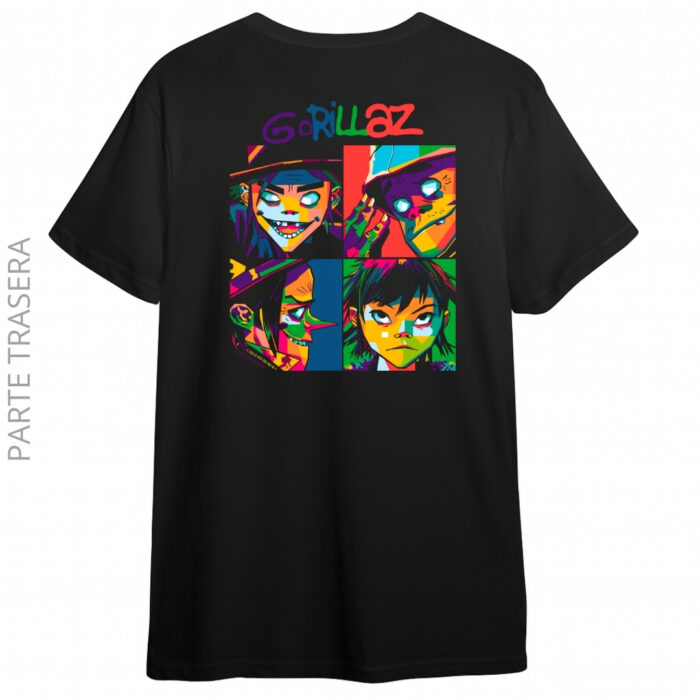 Camiseta Gorillaz – Arte Pop 10